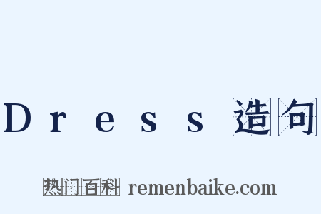 Dress造句是什么意思的图片